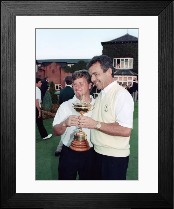 Framed Print : The Ryder Cup September 1989 Johnny Walker Ryder Cup 1989 Golf at The Belfry