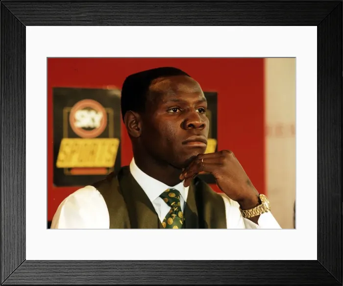 Framed Print : Chris Eubank Boxing press conference