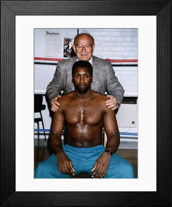 Framed Print : Derek Sweet D Williams with Angelo Dundee Framed Print : Derek Sweet D Williams with Angelo Dundee