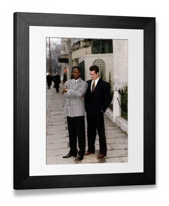 Framed Print : Chris Eubank Boxing World middleweight Champion meets challenger Dan Sherry at London Framed Print : Chris Eubank Boxing World middleweight Champion meets challenger Dan Sherry at London