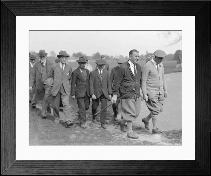 Framed Print : Professional Golf Tournament at Roehampton April 1924 George Gadd Framed Print : Professional Golf Tournament at Roehampton April 1924 George Gadd