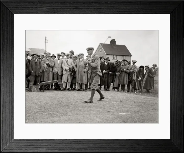 Framed Print : British Open 1920. Royal Cinque Ports Golf Club, Deal, Kent. 2nd July 1920. Abe Mitchell Framed Print : British Open 1920. Royal Cinque Ports Golf Club, Deal, Kent. 2nd July 1920. Abe Mitchell