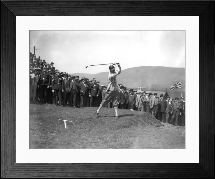 Framed Print : Duke of York and F Hodges playing golf May 1924 Framed Print : Duke of York and F Hodges playing golf May 1924