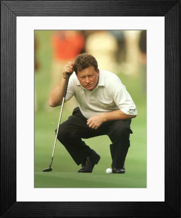 Framed Print : Ian Woosnam golfer October 1998 lines up a putt on the 12th green at Wentworth Framed Print : Ian Woosnam golfer October 1998 lines up a putt on the 12th green at Wentworth