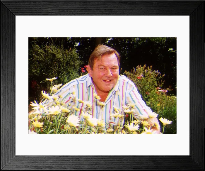 Framed Print : Terry Scott Comedy Actor in his garden at home dbase msi A©Mirrorpix Framed Print : Terry Scott Comedy Actor in his garden at home dbase msi A©Mirrorpix