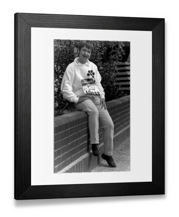 Framed Print : Susan Tully actress plays Michelle Fowler in Eastenders she enters London Marathon
