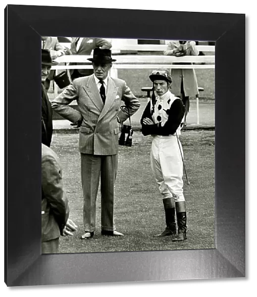 Lester Piggott and Noel Murless at Kempton racecourse July 1966