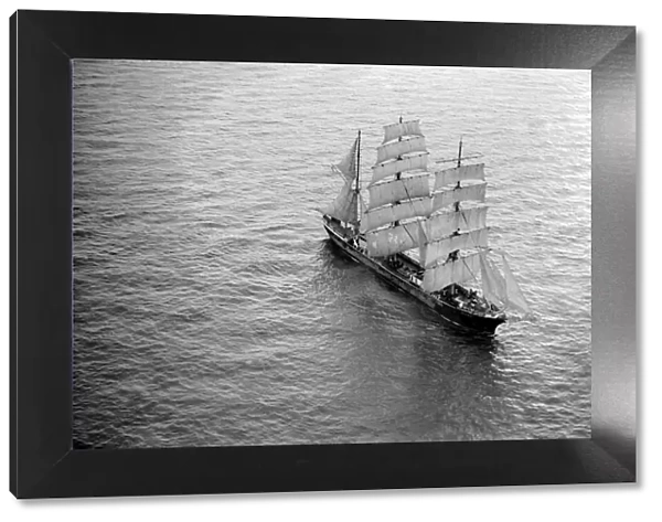 The windjammer Penang seen here sailing in the English Channel Circa 1935