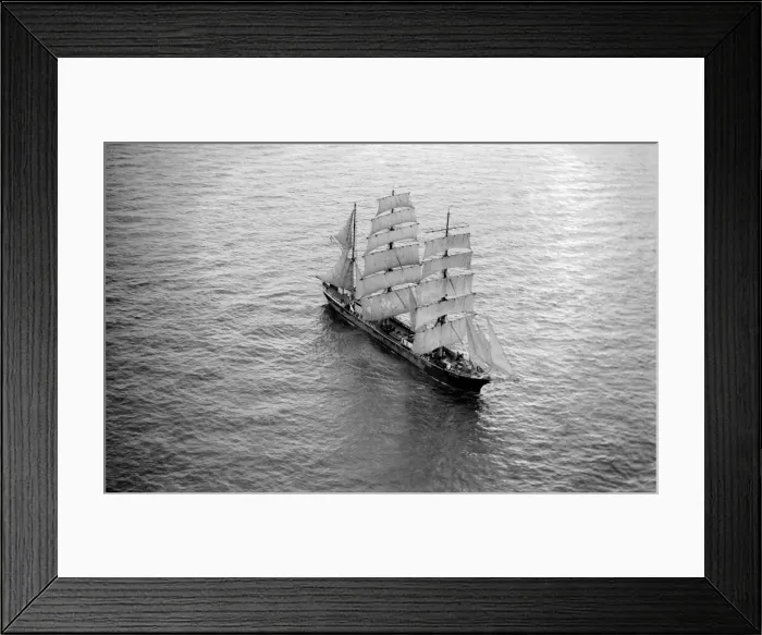 Framed Print : The windjammer Penang seen here sailing in the English Channel Circa 1935 Framed Print : The windjammer Penang seen here sailing in the English Channel Circa 1935