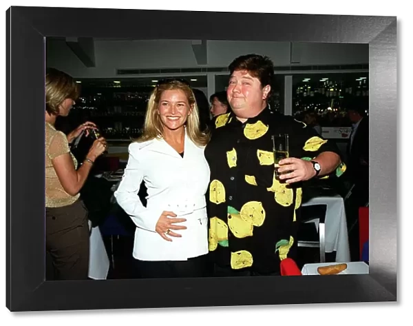 Jonathan Coelman Radio  /  TV Presenter June 1998 At Time Out Awards with unknown