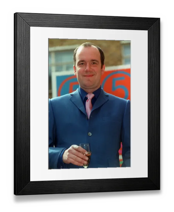 Framed Print : Jack Docherty TV Presenter & Interviewer July 1998