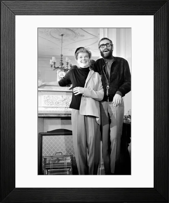 Framed Print : Actor Peter O Toole with actress Katherine Hepburn. November 1967