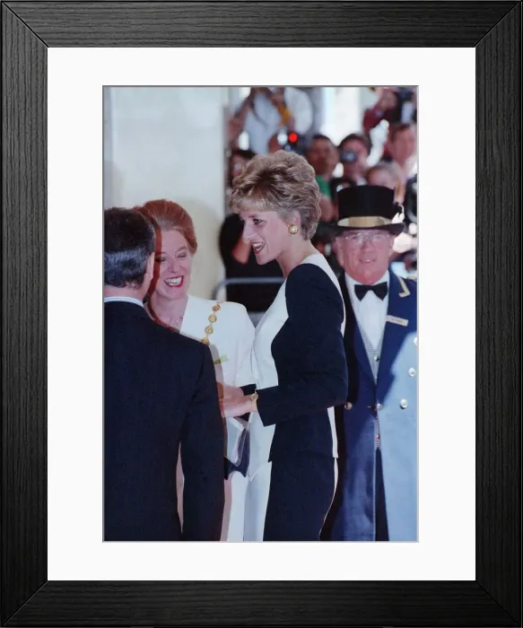 Framed Print : Princess Diana at a CORE Trust fundraising lunch at the Mayfair Hotel where she made a Framed Print : Princess Diana at a CORE Trust fundraising lunch at the Mayfair Hotel where she made a