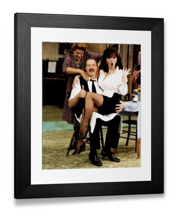 Framed Print : TV Progs Allo Allo comedy series about the french resistance starring Gorden Kaye actor Framed Print : TV Progs Allo Allo comedy series about the french resistance starring Gorden Kaye actor