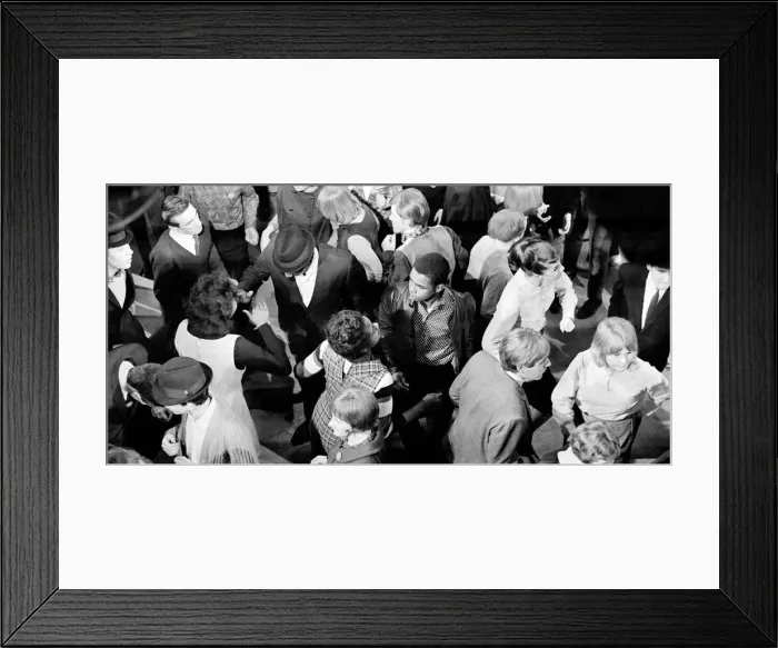 Framed Print : Filming on the set of Ready Steady Go! February 1964 Television TV programme