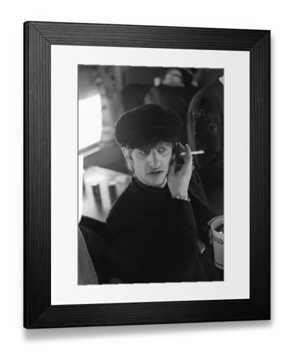 Framed Print : Ringo Starr of the Beatles pop group, pictured smoking a cigarette after the band leaft Framed Print : Ringo Starr of the Beatles pop group, pictured smoking a cigarette after the band leaft