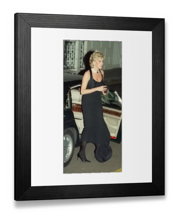 Framed Print : Princess Diana attends a gala night in aid of the Cancer Research charity at Bridgewater Framed Print : Princess Diana attends a gala night in aid of the Cancer Research charity at Bridgewater