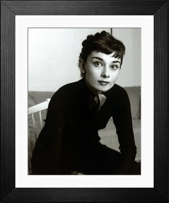 Framed Print : Audrey Hepburn - Actress - November 1954 Framed Print : Audrey Hepburn - Actress - November 1954