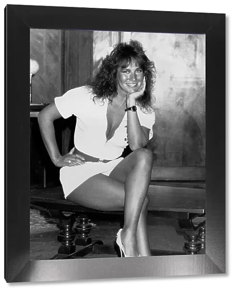 Linda Lusardi Model dressed as a Nurse for her part in 'Doctor on the Boil'