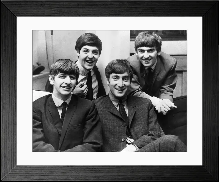 Framed Print : The Beatles pictured at the London residence of Daily Mirror Framed Print : The Beatles pictured at the London residence of Daily Mirror