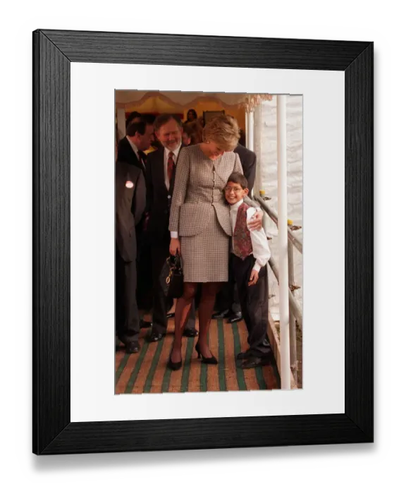 Framed Print : Princess Diana is shown around the Institute for Conductive Education by Laurence Framed Print : Princess Diana is shown around the Institute for Conductive Education by Laurence