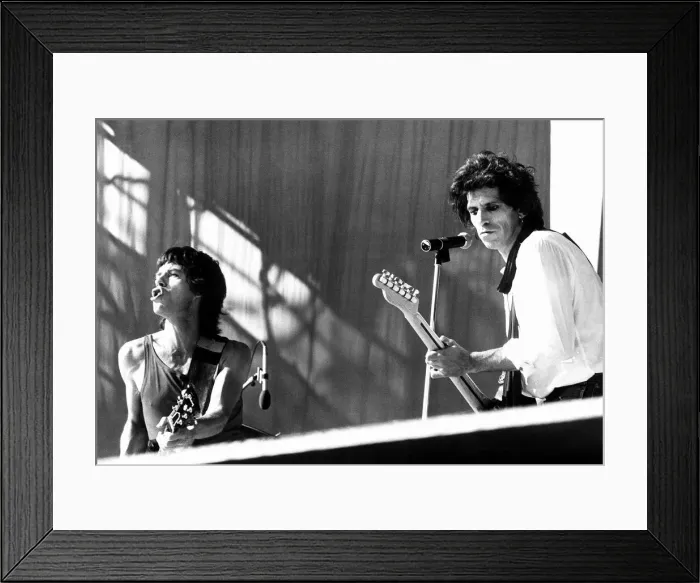 Framed Print : Rolling Stones: On stage at Philadelphias JFK stadium Mick Jagger Framed Print : Rolling Stones: On stage at Philadelphias JFK stadium Mick Jagger