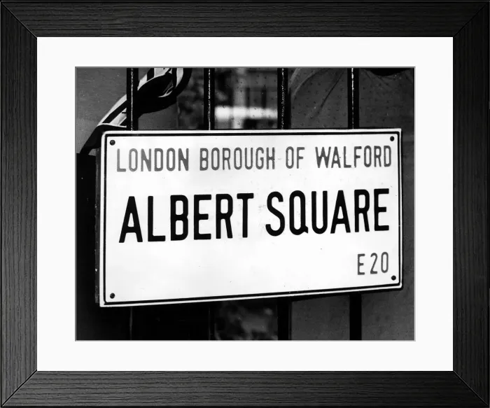 Framed Print : TV Programme : Eastenders December 1985 Albert Square London Borough of