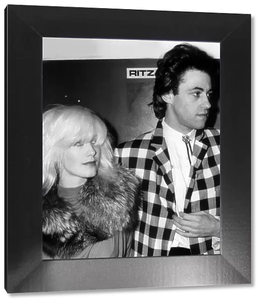 TV Presenter Paula Yates with boyfriend Bob Geldof January 1985 A©mirrorpix