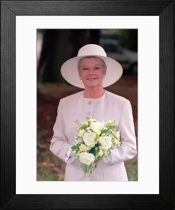 Framed Print : Dame Judi Dench September 1993 Pictured during Wedding Scene of As Time Goes By TV Framed Print : Dame Judi Dench September 1993 Pictured during Wedding Scene of As Time Goes By TV