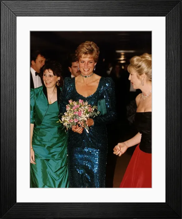 Framed Print : Princess Diana attends the Pink Diamond Ball Charity Gala at the Lancaster Hotel Framed Print : Princess Diana attends the Pink Diamond Ball Charity Gala at the Lancaster Hotel