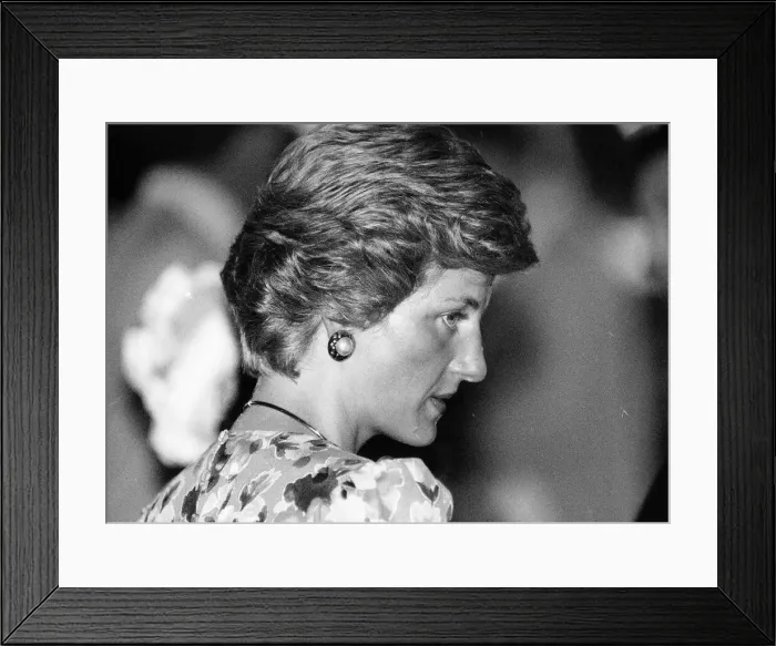 Framed Print : Prince and Princess of Wales Official Visit to Nigeria in West Africa