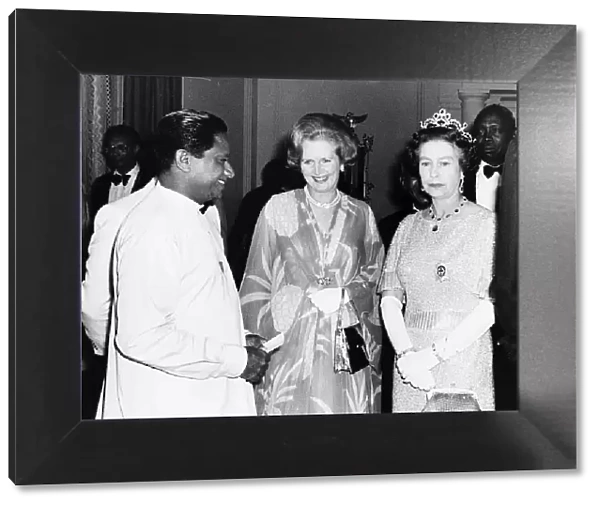 Margaret Thatcher MP Prime Minister with the Queen August 1979