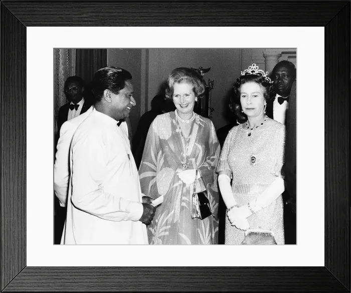 Framed Print : Margaret Thatcher MP Prime Minister with the Queen August 1979 Framed Print : Margaret Thatcher MP Prime Minister with the Queen August 1979