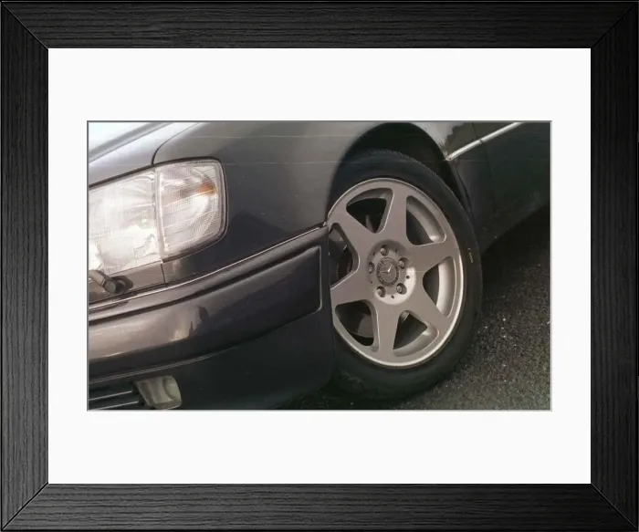 Framed Print : Mercedes E 500 car belonging to Neil Ewing December 1998 from Largs Alloy Framed Print : Mercedes E 500 car belonging to Neil Ewing December 1998 from Largs Alloy