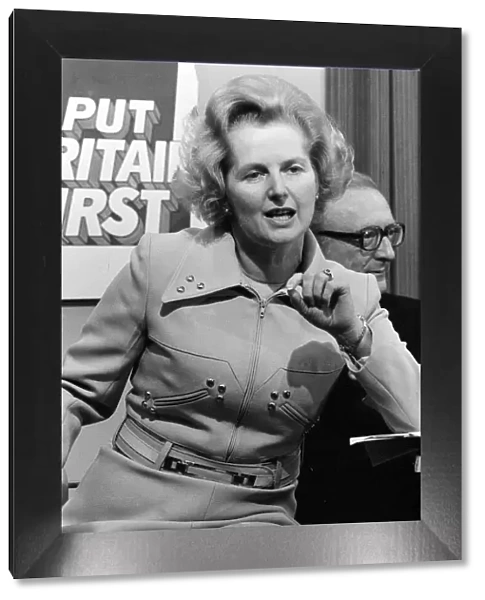 Margaret Thatcher Oct 1974 Election Press Conference