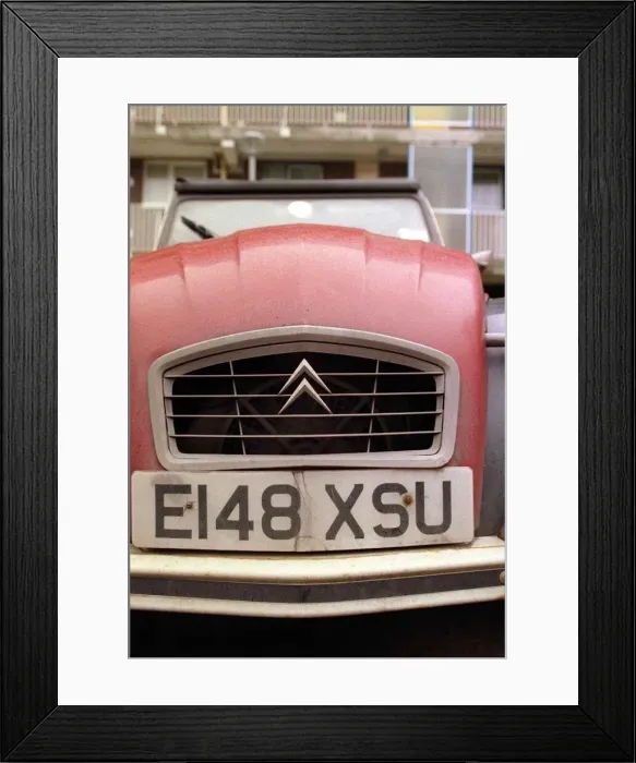 Framed Print : Road Record December 1998 red Citroen 2CV Bernier Framed Print : Road Record December 1998 red Citroen 2CV Bernier