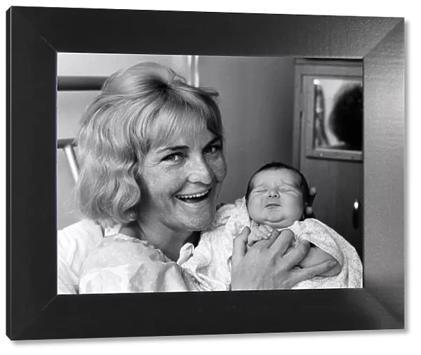 Sheila Hancock July 1964 Actress aged 29 years old Pictured with new born baby