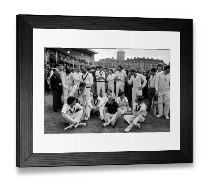 Framed Print : Cricket The Ashes England v Australia 6th Test at The Oval September 1981 Framed Print : Cricket The Ashes England v Australia 6th Test at The Oval September 1981