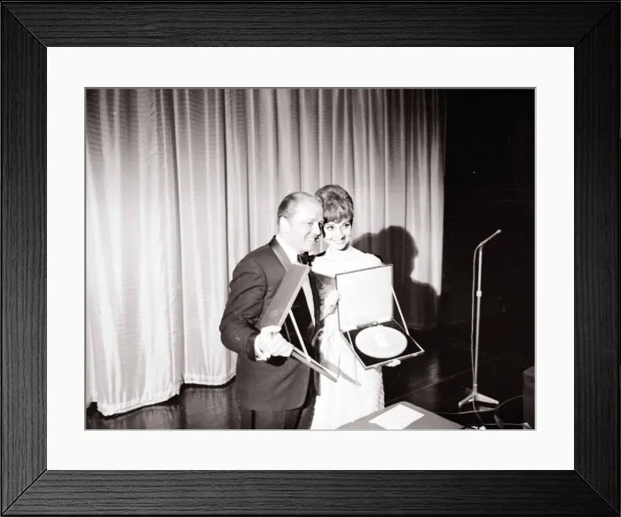 Framed Print : Actress Audrey Hepburn at the Film Academy Awards Award ceremony presenting Framed Print : Actress Audrey Hepburn at the Film Academy Awards Award ceremony presenting