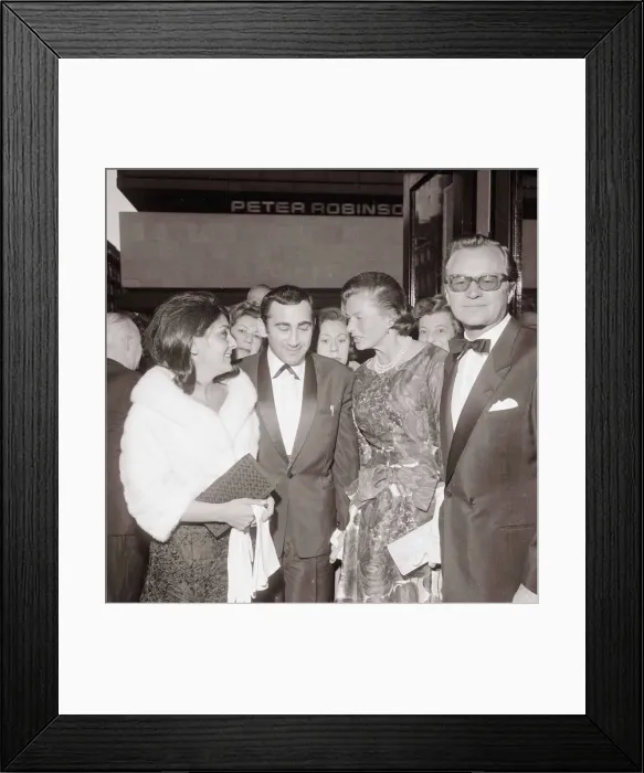 Framed Print : Ingrid Bergman with husband Lars Schmidt Actress May 1962 Framed Print : Ingrid Bergman with husband Lars Schmidt Actress May 1962
