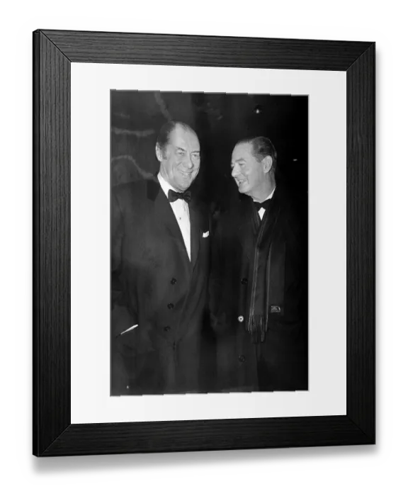 Framed Print : Yellow Rolls Royce Film Premiere December 1964 Rex Harrison Actor (LEFT Framed Print : Yellow Rolls Royce Film Premiere December 1964 Rex Harrison Actor (LEFT