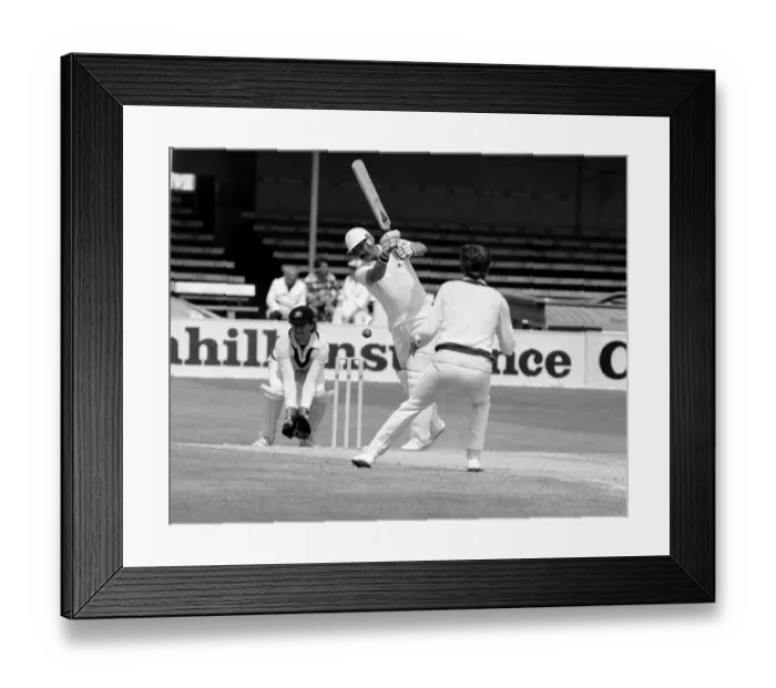 Framed Print : Cricket The Ashes England v Australia 3rd Test at Trent Bridge July 1985 Framed Print : Cricket The Ashes England v Australia 3rd Test at Trent Bridge July 1985