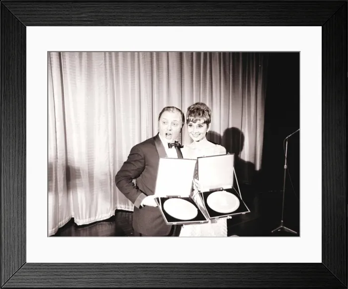 Framed Print : Actress Audrey Hepburn at the Film Academy Awards Award ceremony March 1965