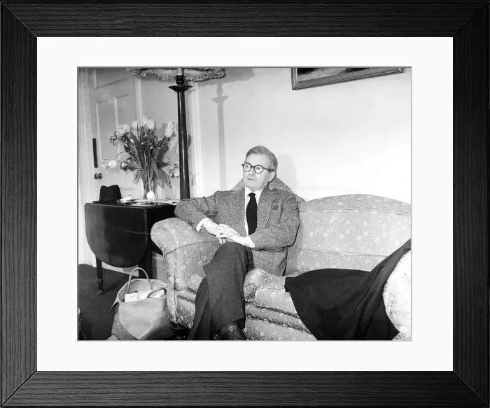 Framed Print : Film actor Claude Rains in his suite at the Connaught Hotel in London March Framed Print : Film actor Claude Rains in his suite at the Connaught Hotel in London March