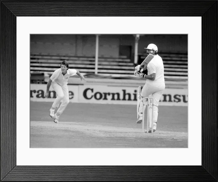 Framed Print : Cricket The Ashes England v Australia 3rd Test at Trent Bridge July 1985 Framed Print : Cricket The Ashes England v Australia 3rd Test at Trent Bridge July 1985