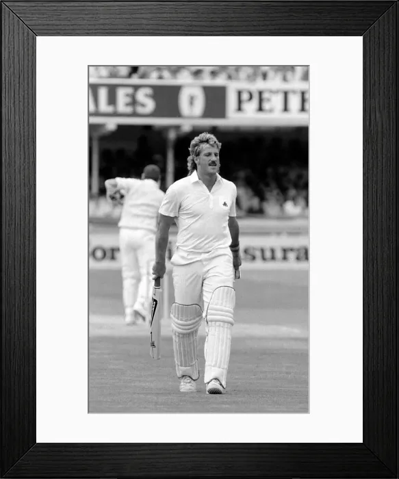 Framed Print : Cricket The Ashes England v Australia 3rd Test at Trent Bridge July 1985 Framed Print : Cricket The Ashes England v Australia 3rd Test at Trent Bridge July 1985