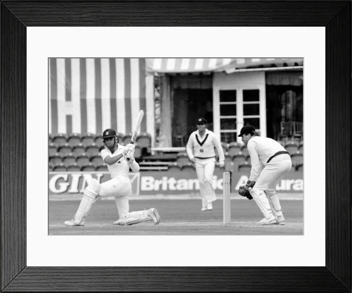 Framed Print : Cricket The Ashes England v Australia 3rd Test at Trent Bridge July 1985
