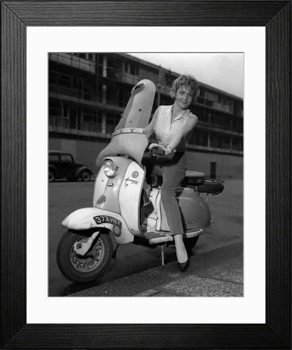 Framed Print : Sheila Hancock April 1961 Actress Scooter A©Mirrorpix Framed Print : Sheila Hancock April 1961 Actress Scooter A©Mirrorpix