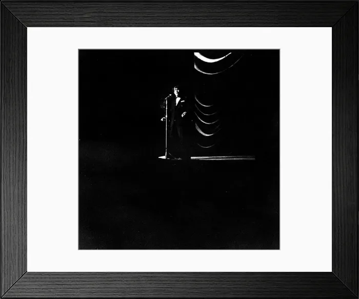 Framed Print : Maurice Chevalier Actor - Feb 1968 on stage at The Manchester Odeon Framed Print : Maurice Chevalier Actor - Feb 1968 on stage at The Manchester Odeon