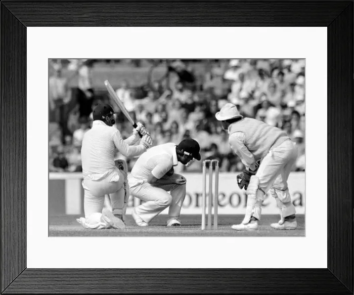 Framed Print : Cricket The Ashes England v Australia 6th Test at The Oval August 1981 Framed Print : Cricket The Ashes England v Australia 6th Test at The Oval August 1981